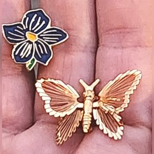 Saks Fifth Avenue Flower & Butterfly Brooches